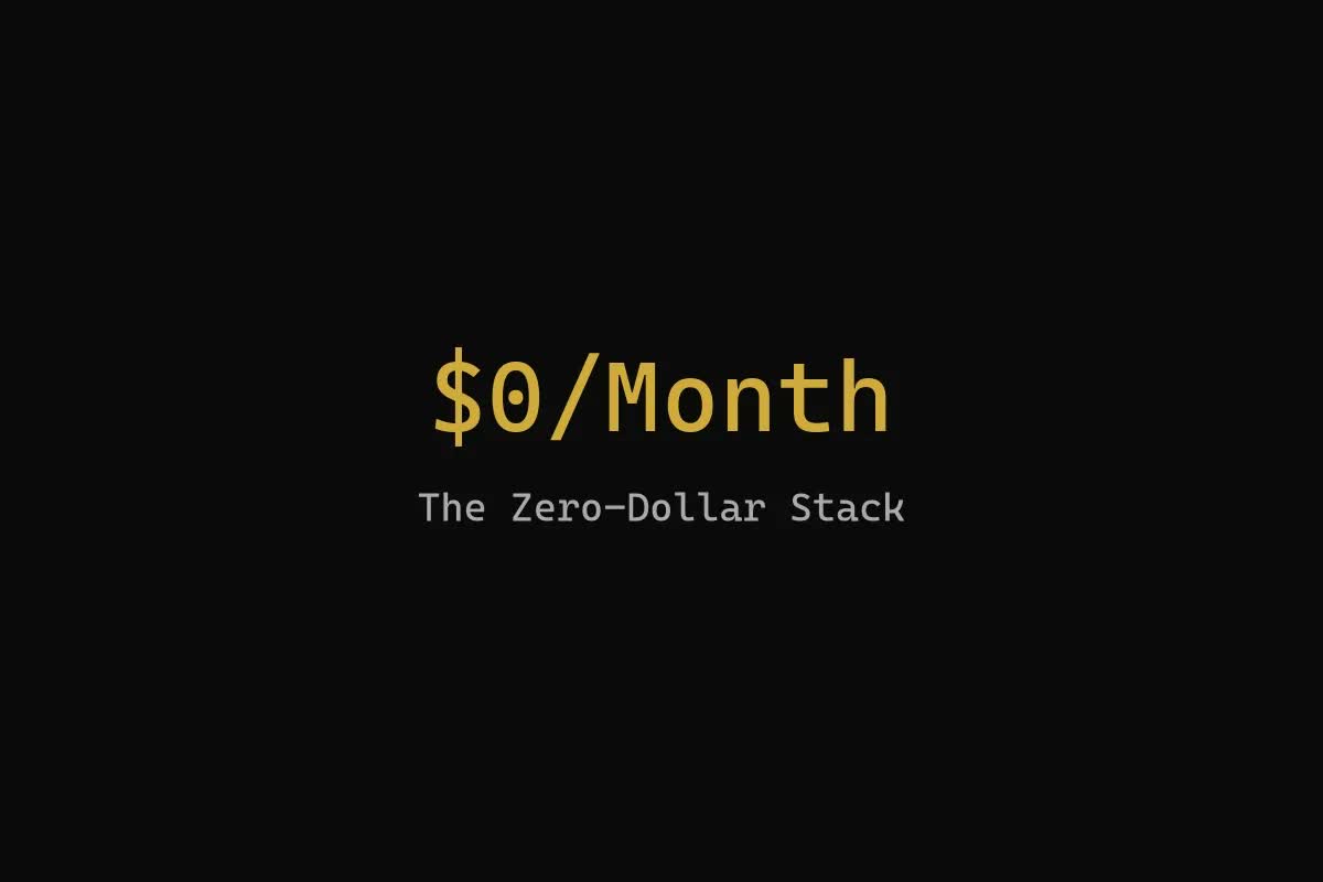 Why I Build Every Client Site to Run for $0/Month
