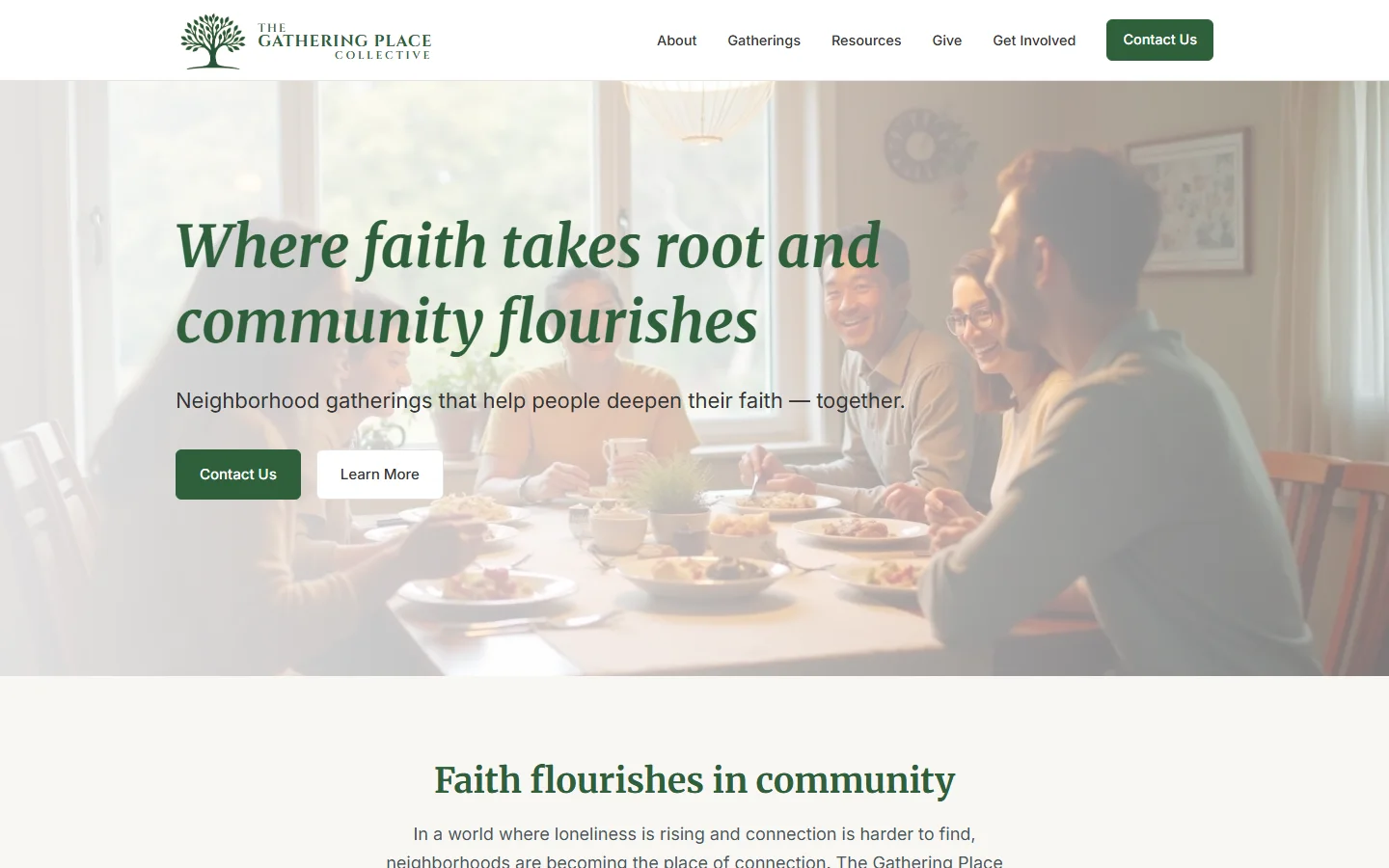 The Gathering Place Collective website