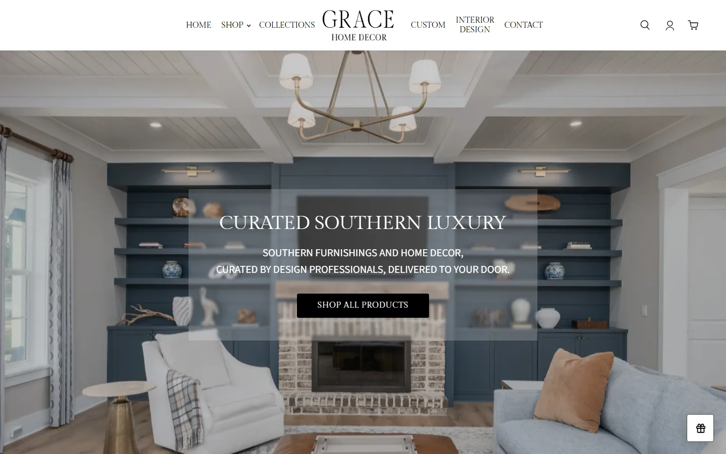 Grace Home Decor website