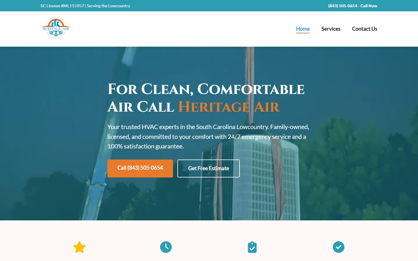 Heritage Cooling website