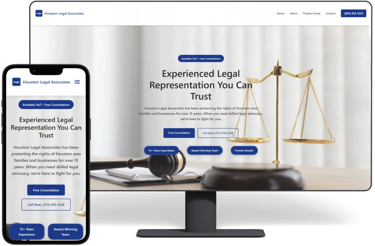 Law Firm Website - Professional Web Design Demo for Legal Services