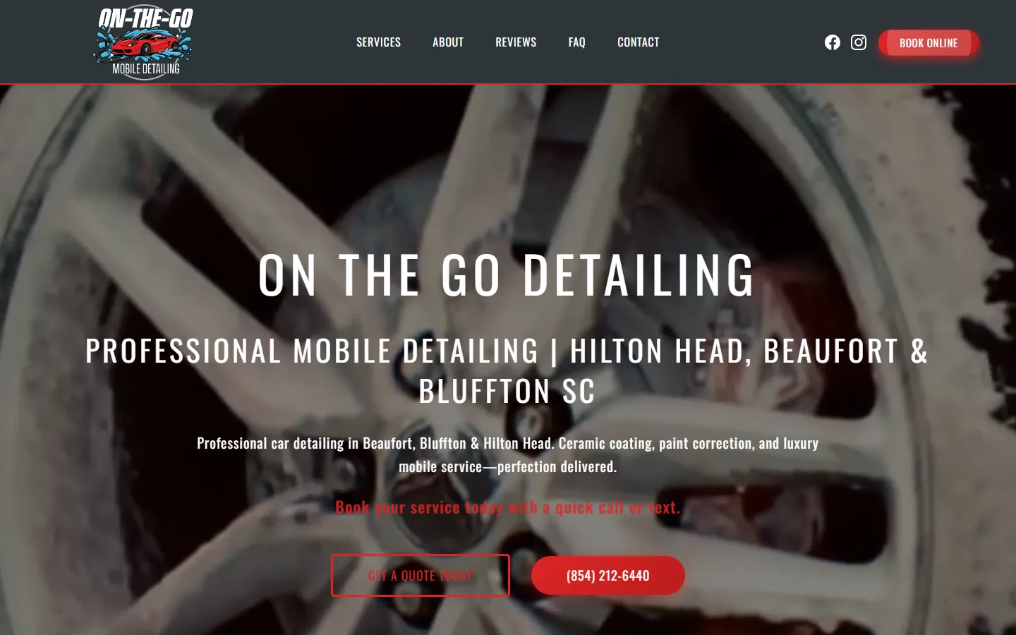 On The Go Detailing website