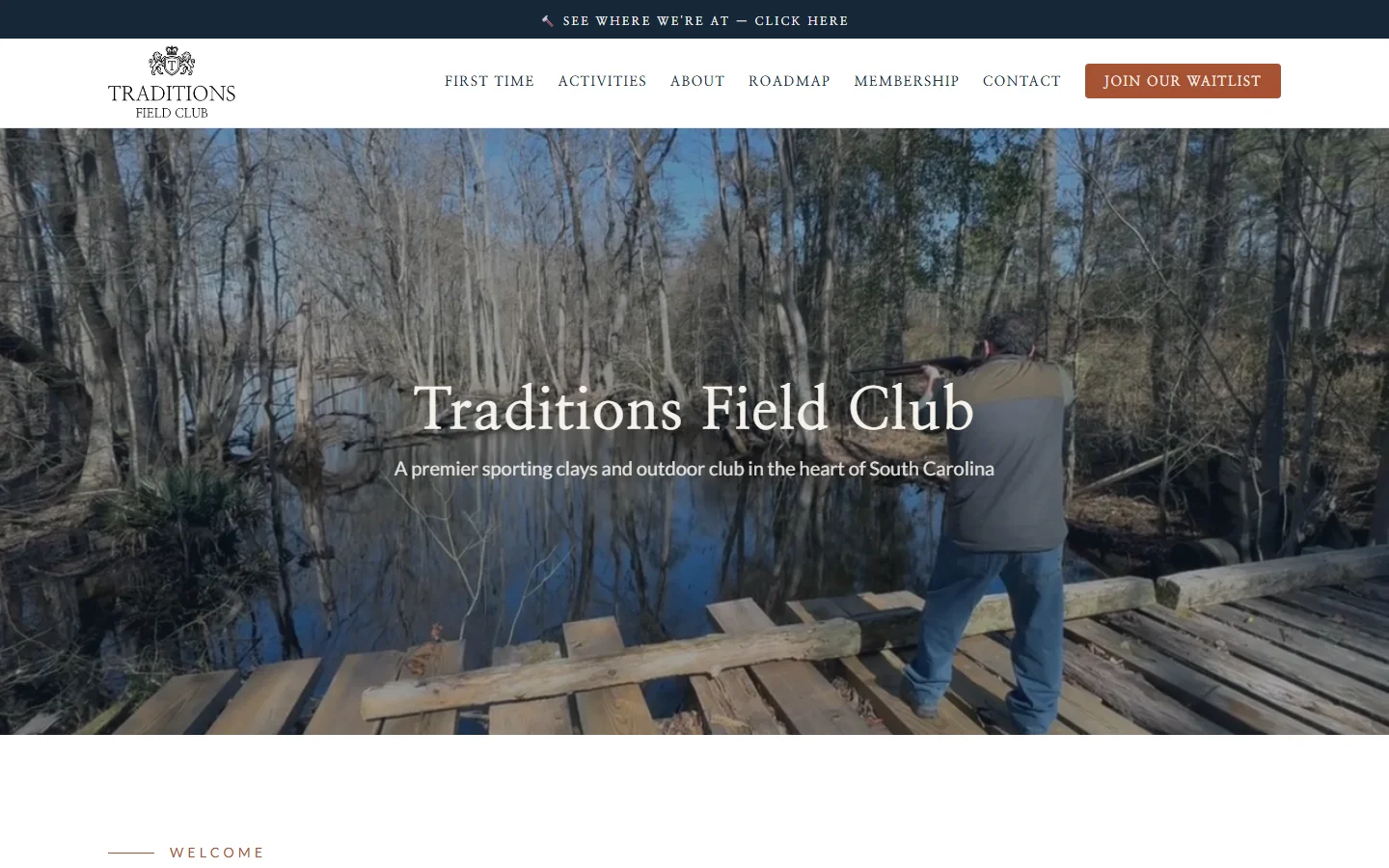 Traditions Field Club website